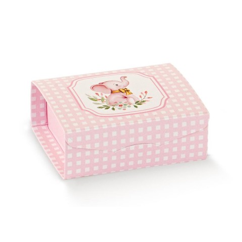 GIFT 70X70X30 ELEFANTINO ROSA